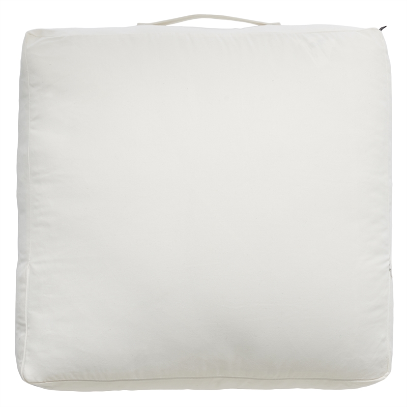 Safavieh Hugs and Kisses Cotton Floor Pillow in Beige / Gold
