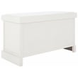 Safavieh Landers Wood 2 Drawer Cushion Bench  in White