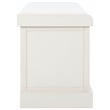 Safavieh Landers Wood 2 Drawer Cushion Bench  in White