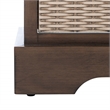 Safavieh Landers Wood 2 Drawer Cushion Bench in Brown