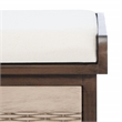 Safavieh Landers Wood 2 Drawer Cushion Bench in Brown