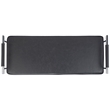 Safavieh Pim Iron and Fabric Long Rectangle Bench W/Arms in Black/Chrome