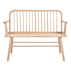 Safavieh Lucilia Wood  Spindle Bench in Natural