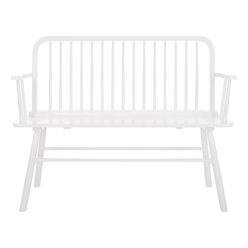 Safavieh Lucilia Wood Spindle Bench in White