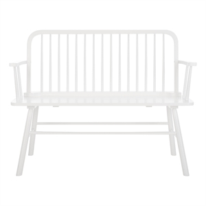 Safavieh Lucilia Wood Spindle Bench in White