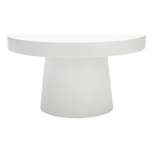 Safavieh Jaria Faux Concrete Coffee Table in White