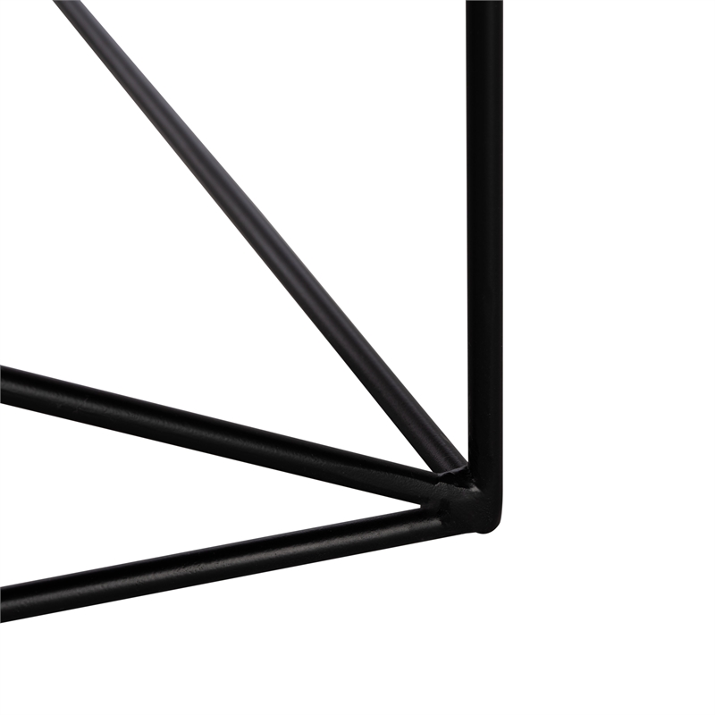Safavieh Rylee Wood and Metal Rectangle Coffee Table in Gray / Black