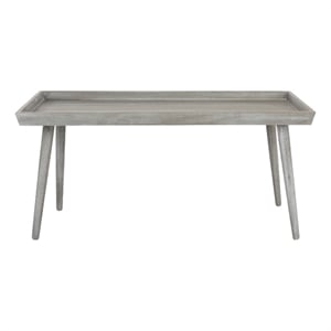 Safavieh Nonie Wood  Coffee Table with Tray in Slate / Gray