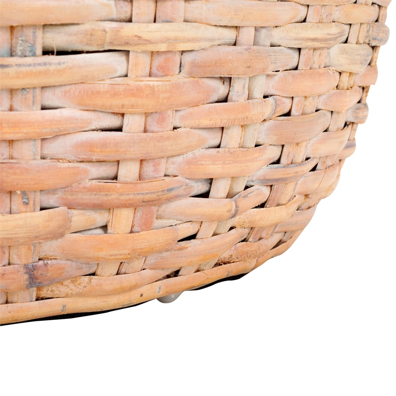 Safavieh Klarysa Wood and Rattan Coffee in White