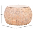 Safavieh Klarysa Wood and Rattan Coffee in White