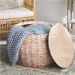 Safavieh Klarysa Wood and Rattan Coffee in White