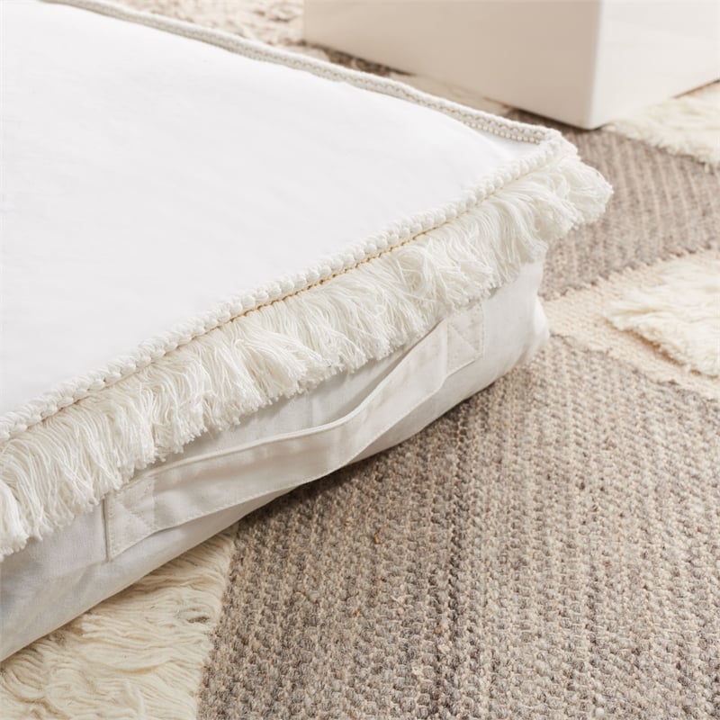 Safavieh Grema Cotton Floor Pillow in Ivory