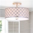Safavieh Kora Metal Flush Mount in Silver