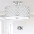 Safavieh Kora Metal Flush Mount in Silver