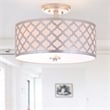 Safavieh Kora Metal Flush Mount in Silver