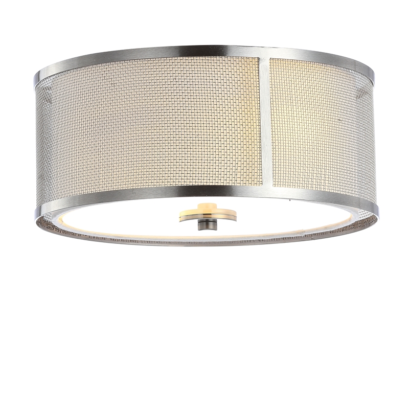 Safavieh Layne Iron Flush Mount in Bronze