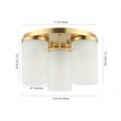 Safavieh Jeffra Ceramic and Metal 3Lt 12.5