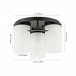 Safavieh Jeffra Ceramic and Metal 3Lt 12.5