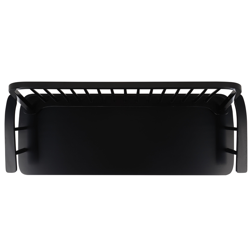 Safavieh Lucilia Wood Spindle Bench in Black