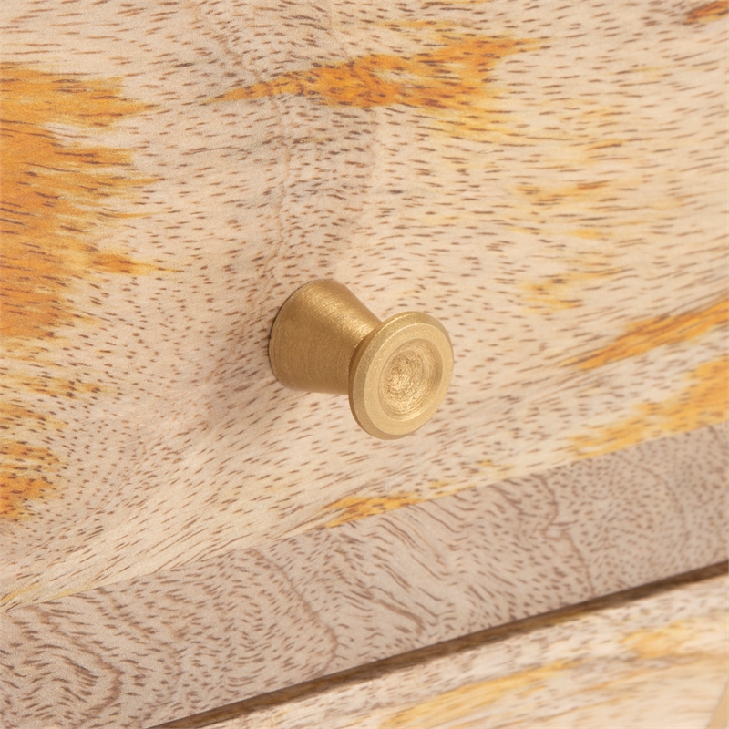 Safavieh Taft Wood and Fabric 2 Drawer Cushion Seated BenchinNatural/Gray