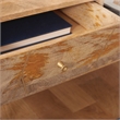 Safavieh Taft Wood and Fabric 2 Drawer Cushion Seated BenchinNatural/Gray