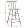 Safavieh Tally Wood Counter Stool in Gray