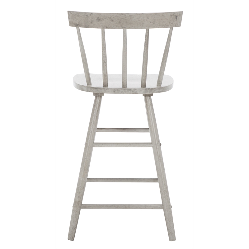 Safavieh Tally Wood Counter Stool in Gray