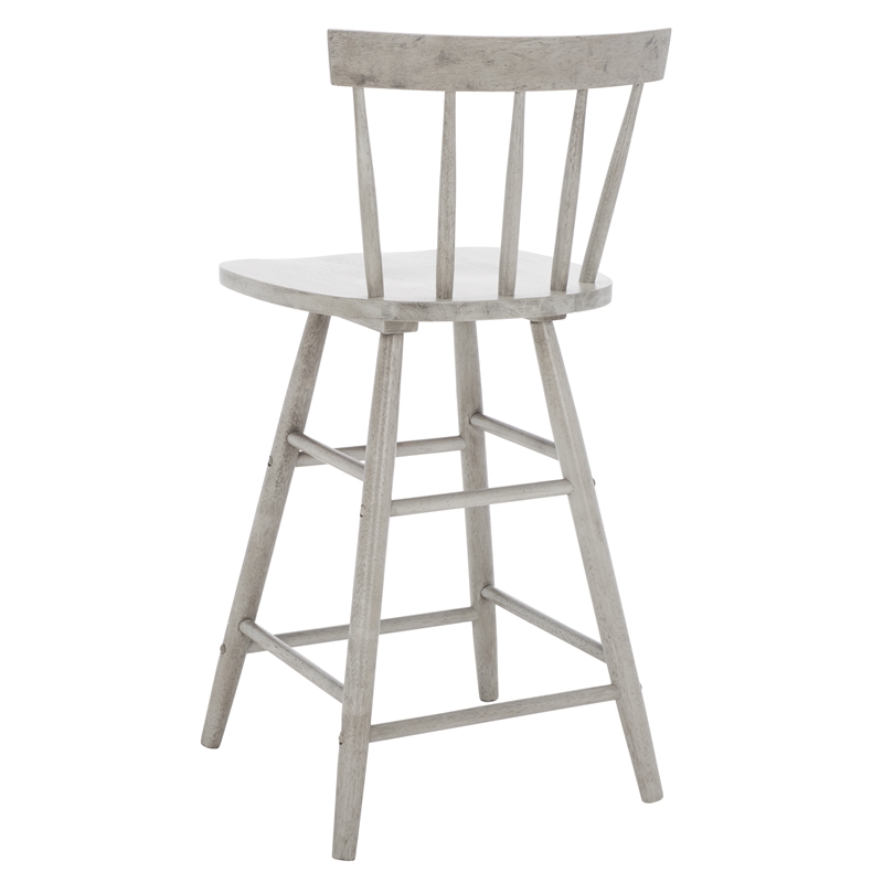 Safavieh Tally Wood Counter Stool in Gray