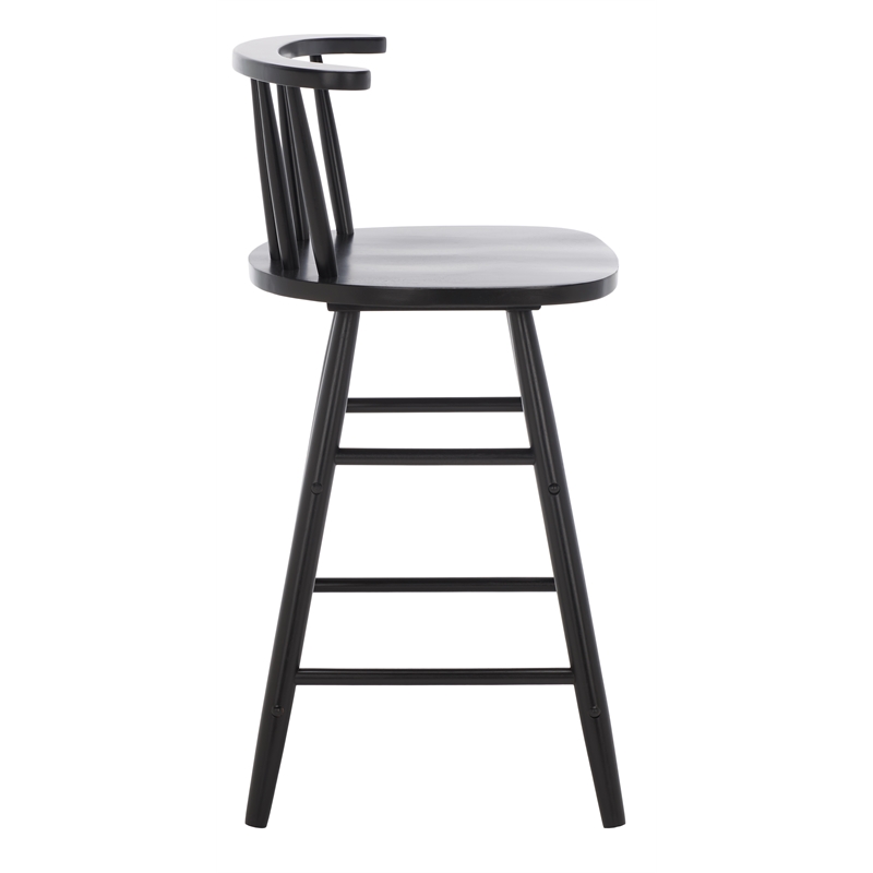 Safavieh Jay Wood Counter Stool in Black