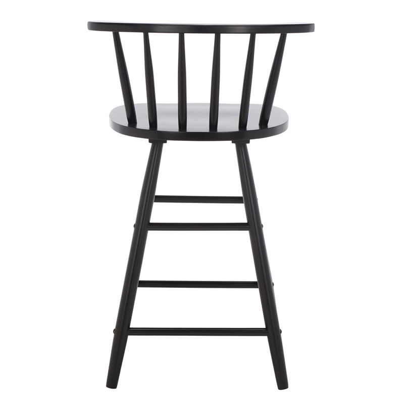 Safavieh Jay Wood Counter Stool in Black
