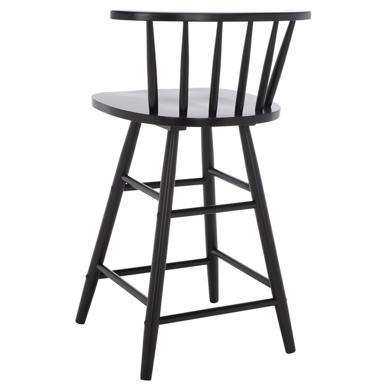 Safavieh Jay Wood Counter Stool in Black