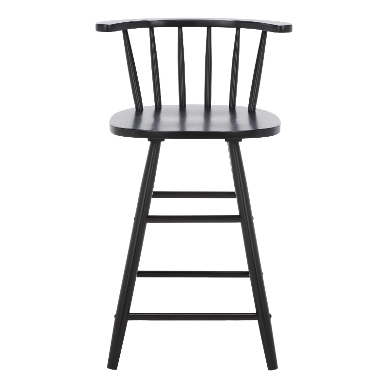 Safavieh Jay Wood Counter Stool in Black