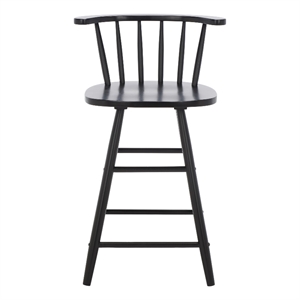 Safavieh Jay Wood Counter Stool in Black