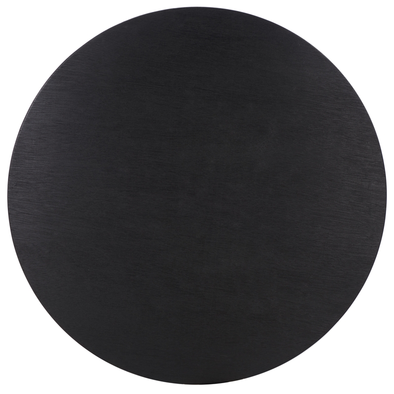 Safavieh Alecto Wood Round Coffee Table in Black