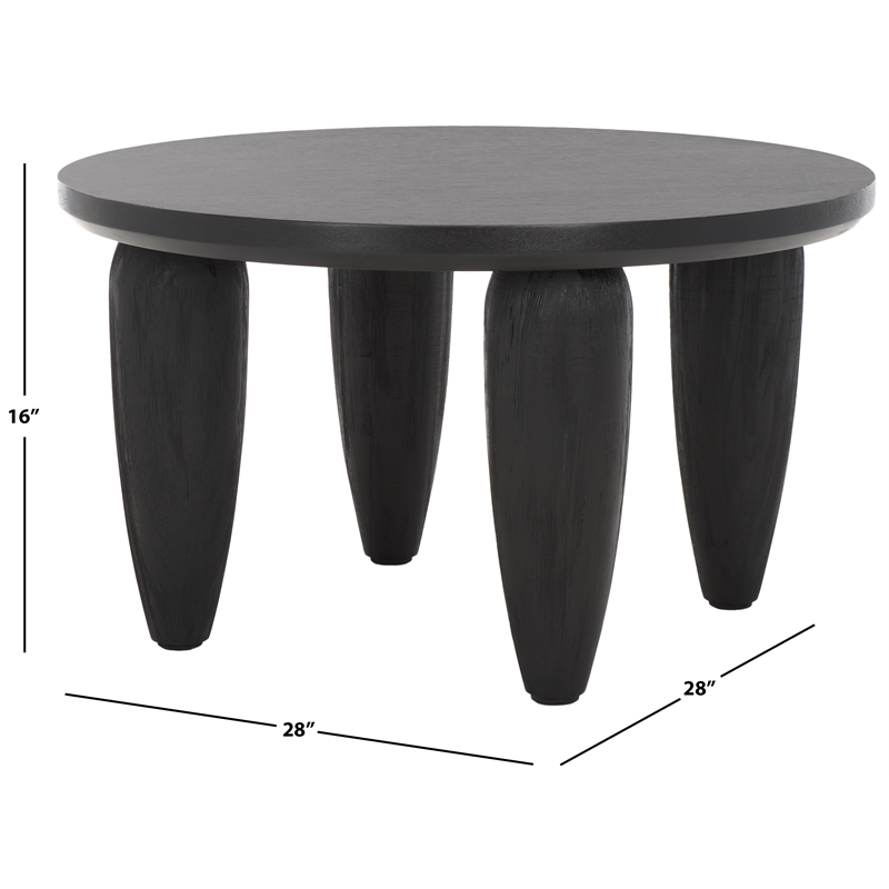 Safavieh Marthe Wood  Coffee Table in Black