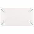 Safavieh Katelyn Wood and Glass Coffee Table in White / Clear