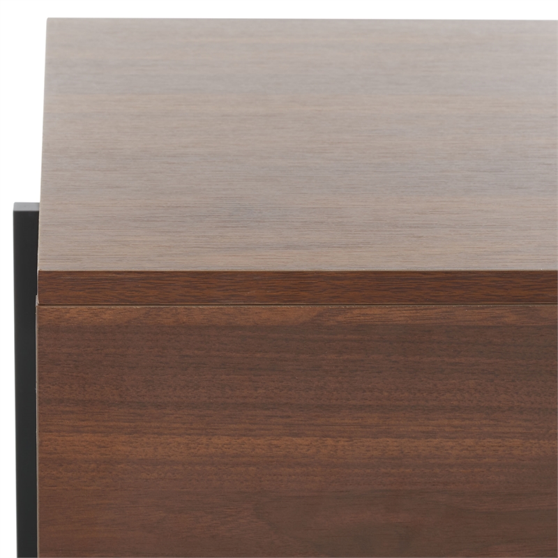 Safavieh Jaxith Wood Coffee Table  in Walnut / Black
