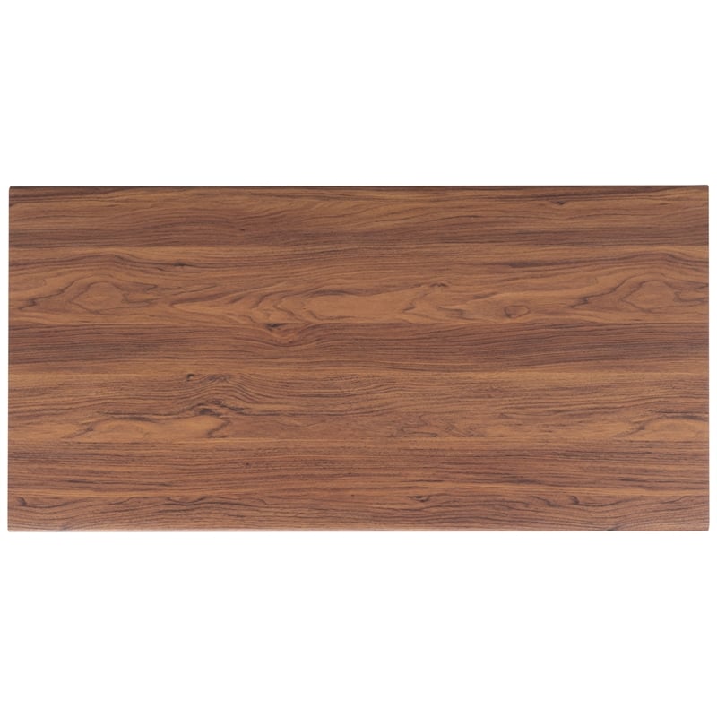 Safavieh Rori Wood and Metal 2 Door Coffee Table in Walnut