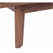 Safavieh Rori Wood and Metal 2 Door Coffee Table in Walnut
