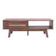 Safavieh Rori Wood and Metal 2 Door Coffee Table in Walnut