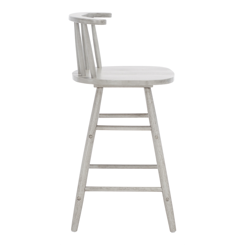 Safavieh Jay Wood Counter Stool in Gray