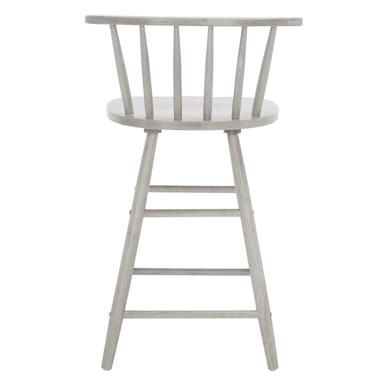 Safavieh Jay Wood Counter Stool in Gray