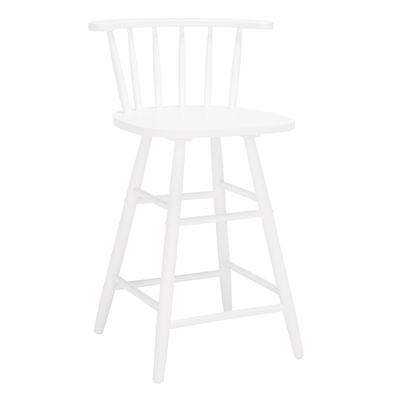 Safavieh Jay Wood Counter Stool in White