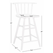 Safavieh Jay Wood Counter Stool in White