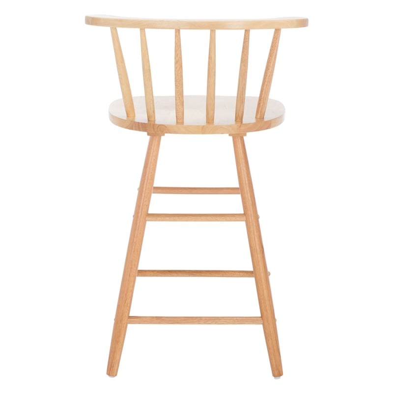 Safavieh Jay Wood Counter Stool in Natural