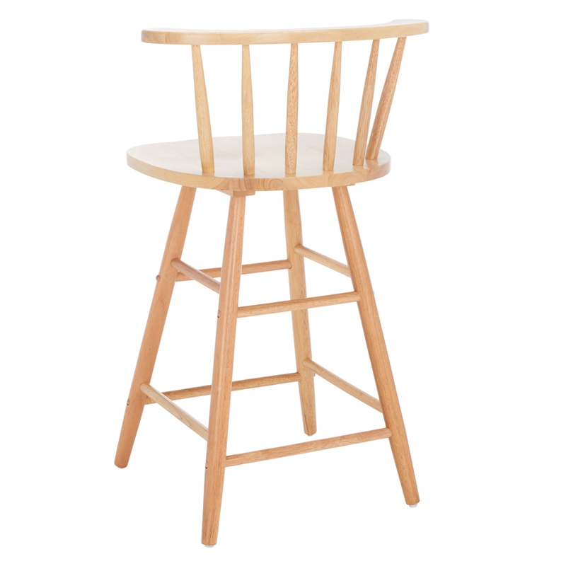 Safavieh Jay Wood Counter Stool in Natural
