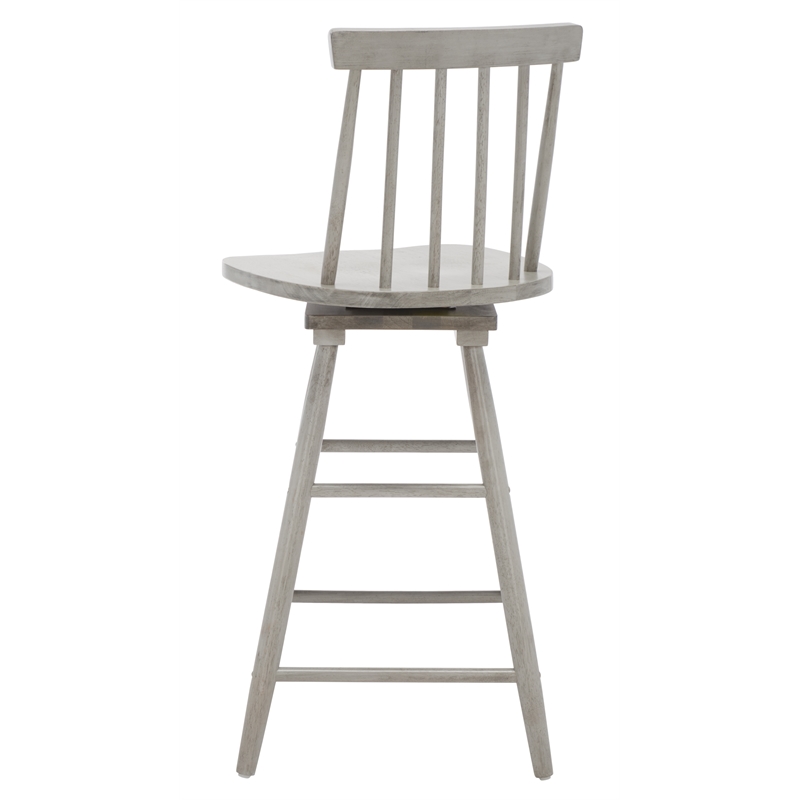 Safavieh Quai Wood Swivel Counter Stool  in Gray