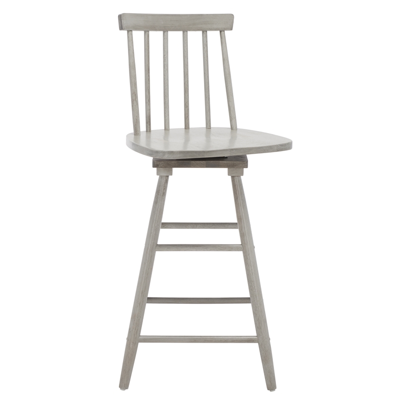 Safavieh Quai Wood Swivel Counter Stool  in Gray
