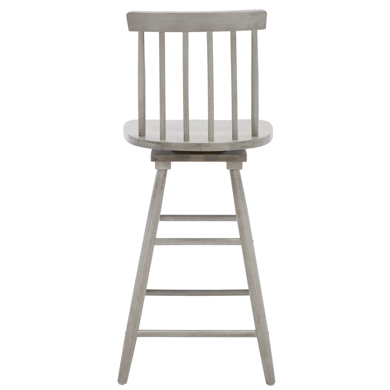 Safavieh Quai Wood Swivel Counter Stool  in Gray