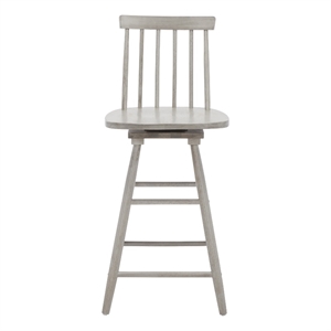 Safavieh Quai Wood Swivel Counter Stool  in Gray